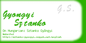 gyongyi sztanko business card