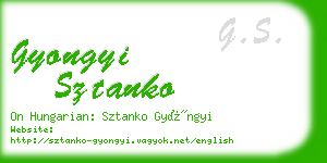 gyongyi sztanko business card